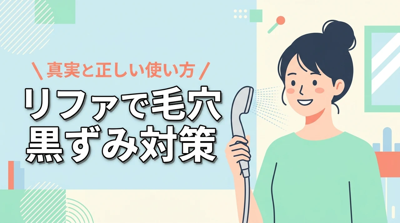 リファのシャワーヘッドは毛穴の黒ずみに効果ある？購入前に知るべき真実と使い方